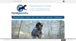 Desktop Screenshot of hundgesund.de