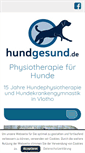 Mobile Screenshot of hundgesund.de